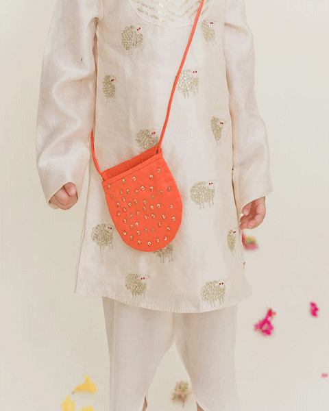 White Embroidered Yoke Kurta