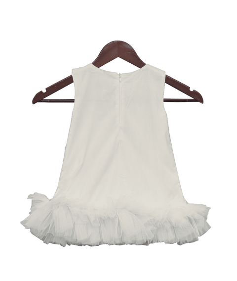 Pre-Order: White Embroidery Till Knee Dress