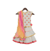 Pre-Order: White Multi Colour Butti Kurti with Sharara
