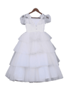 Pre-Order: White Net Frill Gown