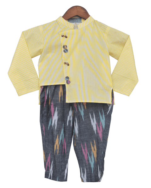 Pre-Order: Yellow Stripe Kurta with Pant