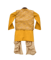 Pre-Order: Yellow Brocade Nehru Jacket Set