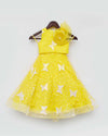 Pre-Order: Yellow Butterfly Embroidery Lehenga with Choli