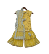 Pre-Order: Yellow Embroidery Kurta with Yellow Sharara