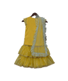 Pre-Order: Yellow Embroidery Kurta with Yellow Sharara