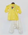 Pre-Order:Yellow Kurta with Off White Salwar