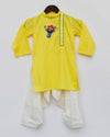 Pre-Order:Yellow Kurta with Off White Salwar
