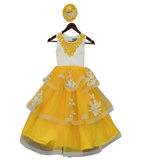 Pre-Order: Yellow Net Gown